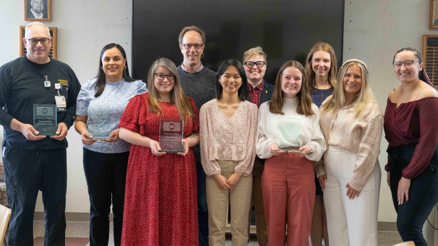 Photo of 2023 University of Iowa Mental Health Champion Award Recipients