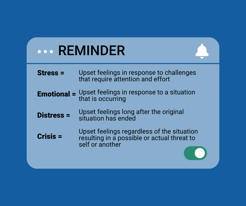 Stress to distress scale