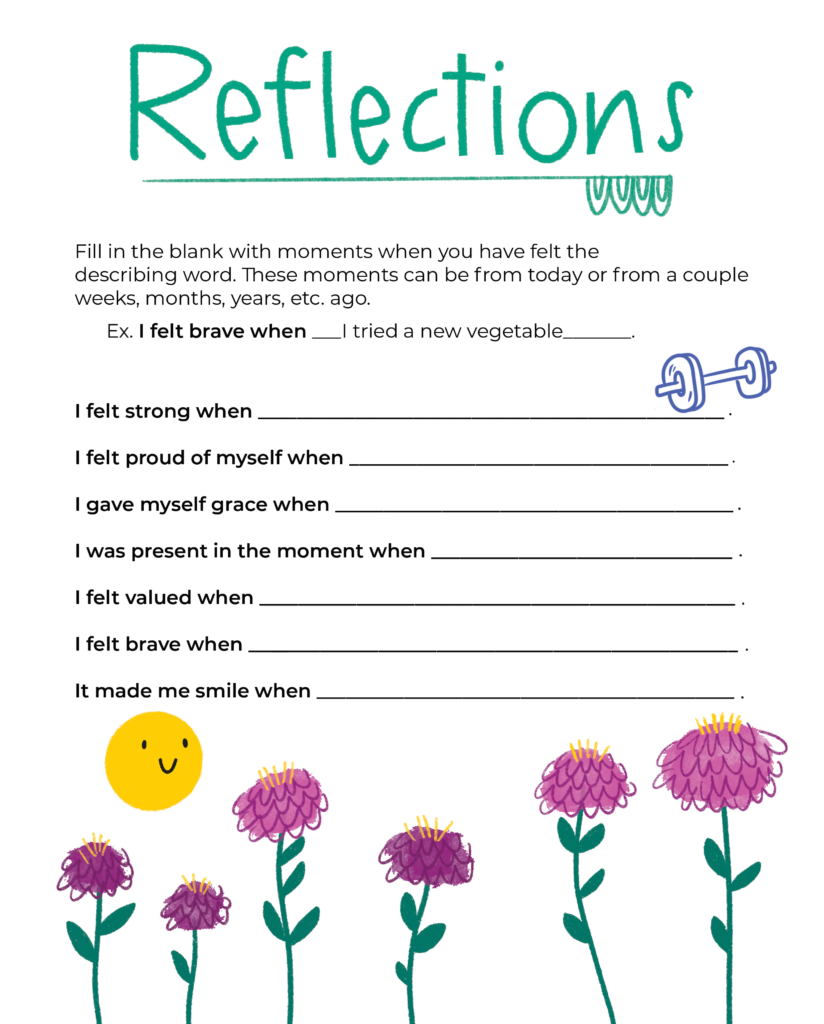 Cover image for Reflections mindfulness activity