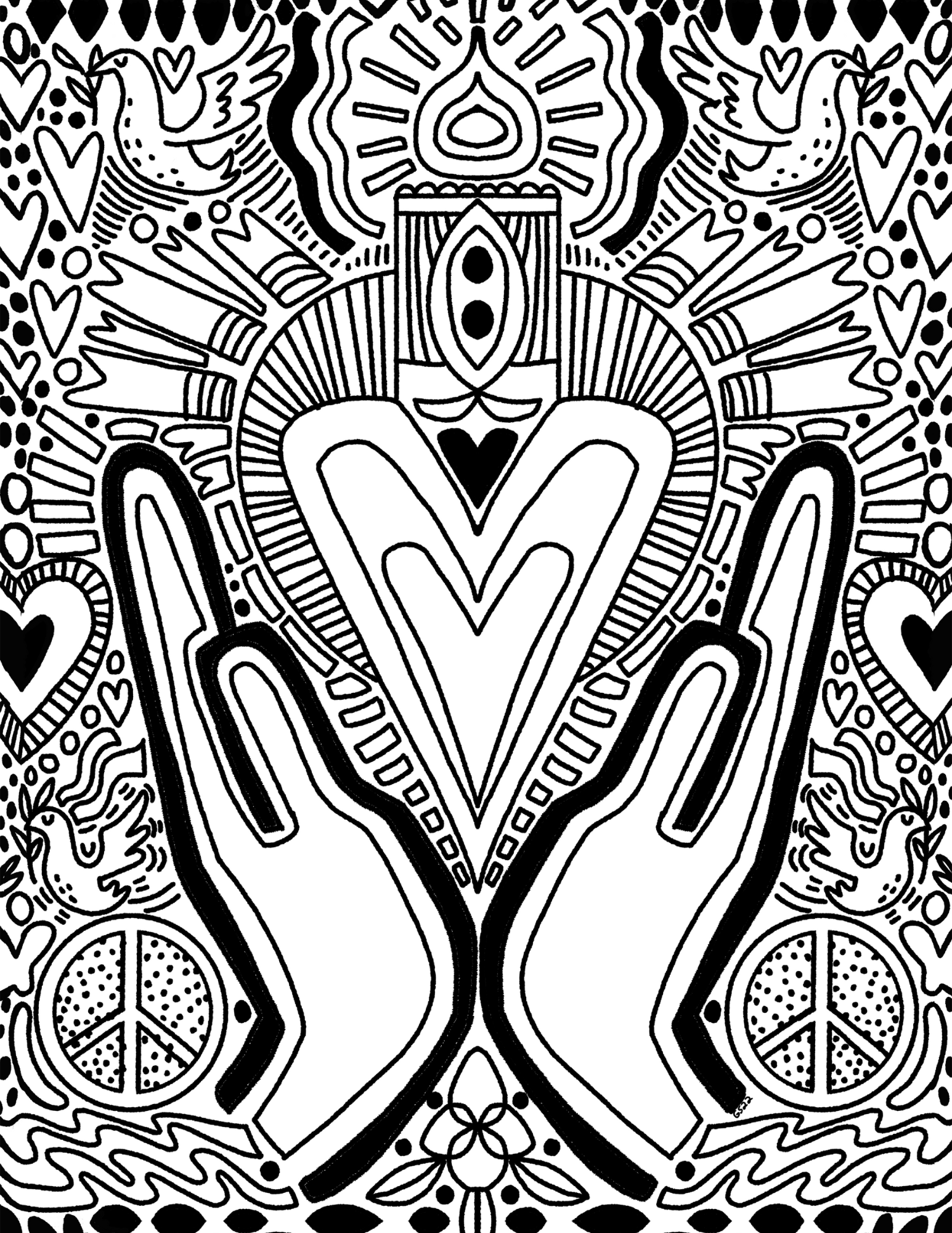 Spiritual Coloring Page