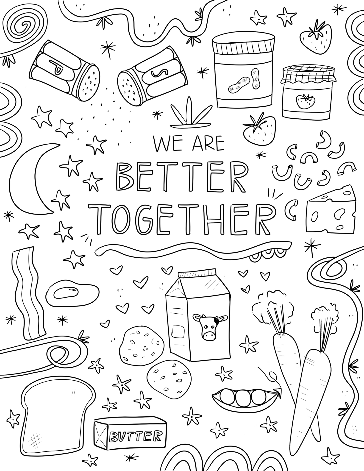 We are Better Together Coloring Page