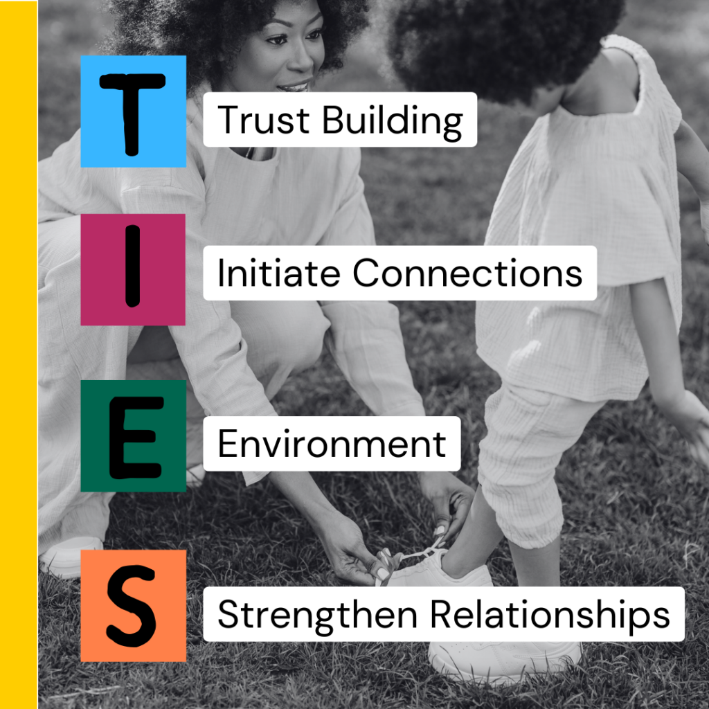 TIES - Trust-Building, Initiate Connections, Environment, Strengthen Relationships 