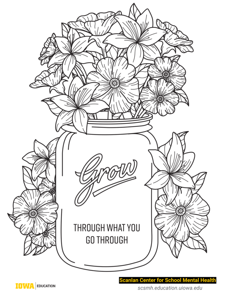 Grow What You Go Through coloring page