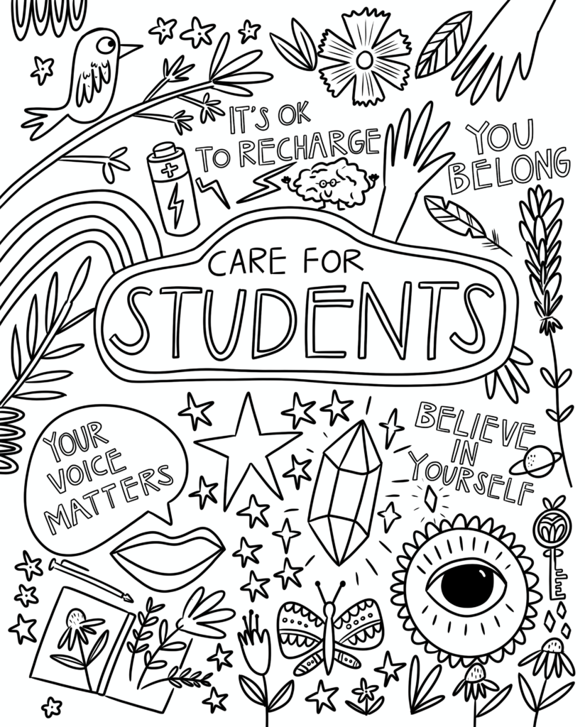 Care for Students Coloring Page